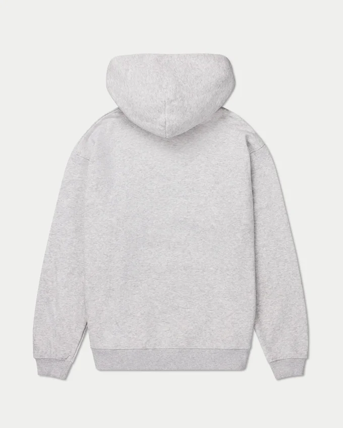 Męska bluza z kapturem w stylu oversized – szara melanżowa Męska bluza z kapturem w stylu oversized – szara melanżowa