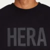 Męska bluza z napisem „Label” – czarna Męska bluza z napisem „Label” – czarna