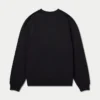 Męska bluza z napisem „Label” – czarna Męska bluza z napisem „Label” – czarna