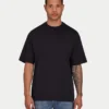 Męska koszulka oversize bez nadruku – czarna Męska koszulka oversize bez nadruku – czarna