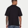 Męska koszulka oversize bez nadruku – czarna Męska koszulka oversize bez nadruku – czarna