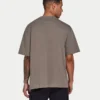 Męska koszulka oversize bez nadruku – kolor marsh grey Męska koszulka oversize bez nadruku – kolor marsh grey
