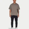 Męska koszulka oversize bez nadruku – kolor marsh grey Męska koszulka oversize bez nadruku – kolor marsh grey