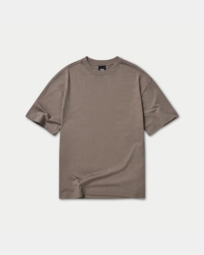 Męska koszulka oversize bez nadruku – kolor marsh grey Męska koszulka oversize bez nadruku – kolor marsh grey