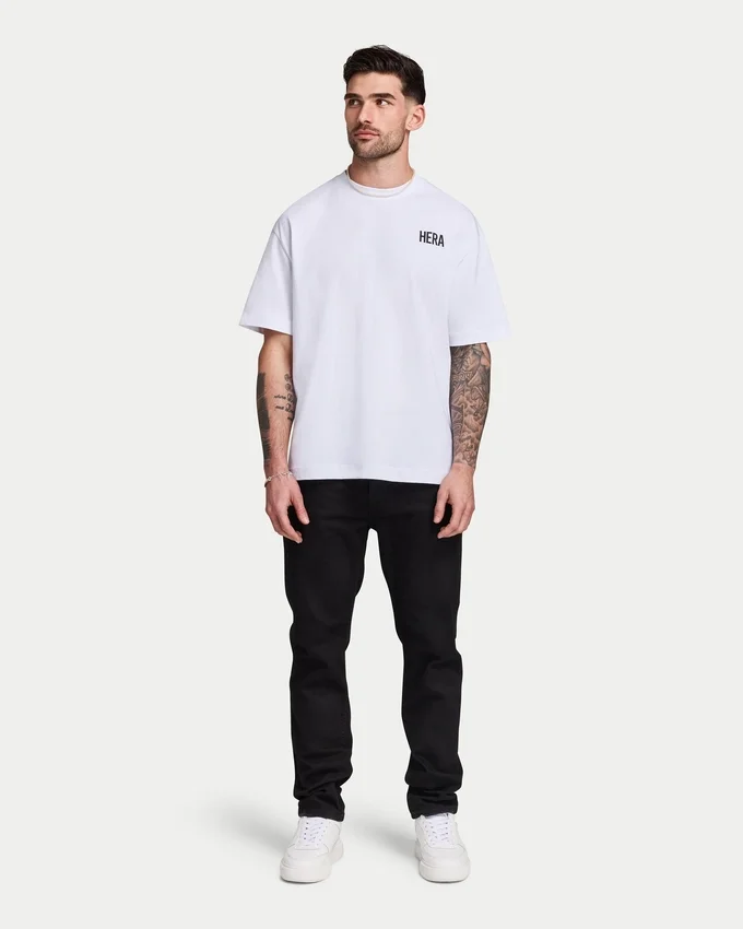 Męska koszulka oversize – biała Męska koszulka oversize – biała