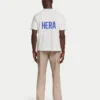 Męska koszulka oversize – Off White Męska koszulka oversize – Off White