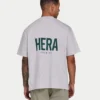 Męska koszulka oversize – szara melanżowa Męska koszulka oversize – szara melanżowa