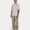 Męska koszulka oversize – szara melanżowa Męska koszulka oversize – szara melanżowa