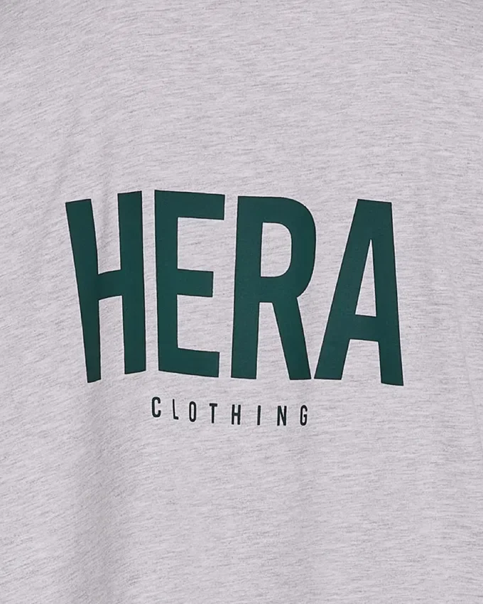 Męska koszulka oversize – szara melanżowa Męska koszulka oversize – szara melanżowa
