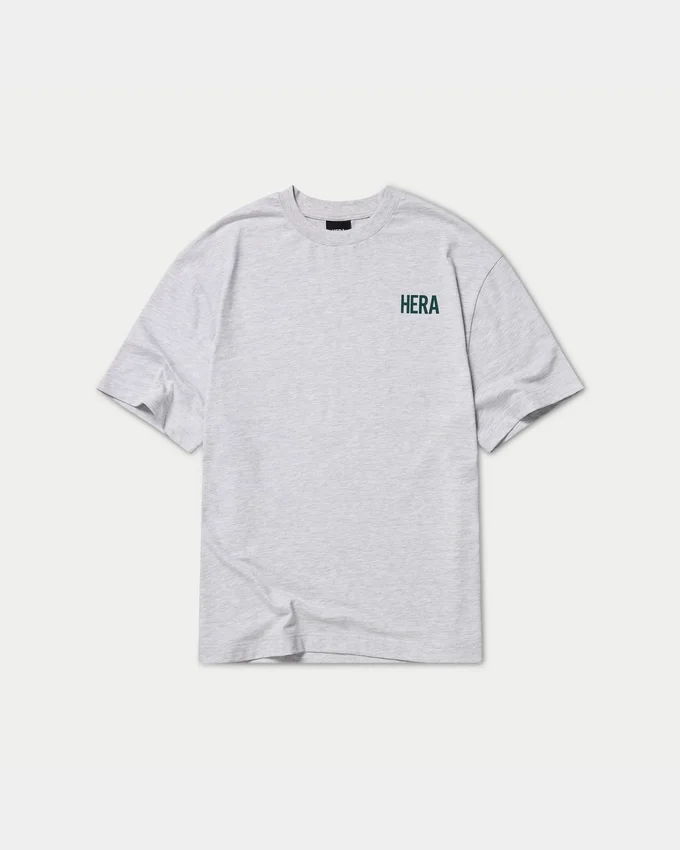 Męska koszulka oversize – szara melanżowa Męska koszulka oversize – szara melanżowa