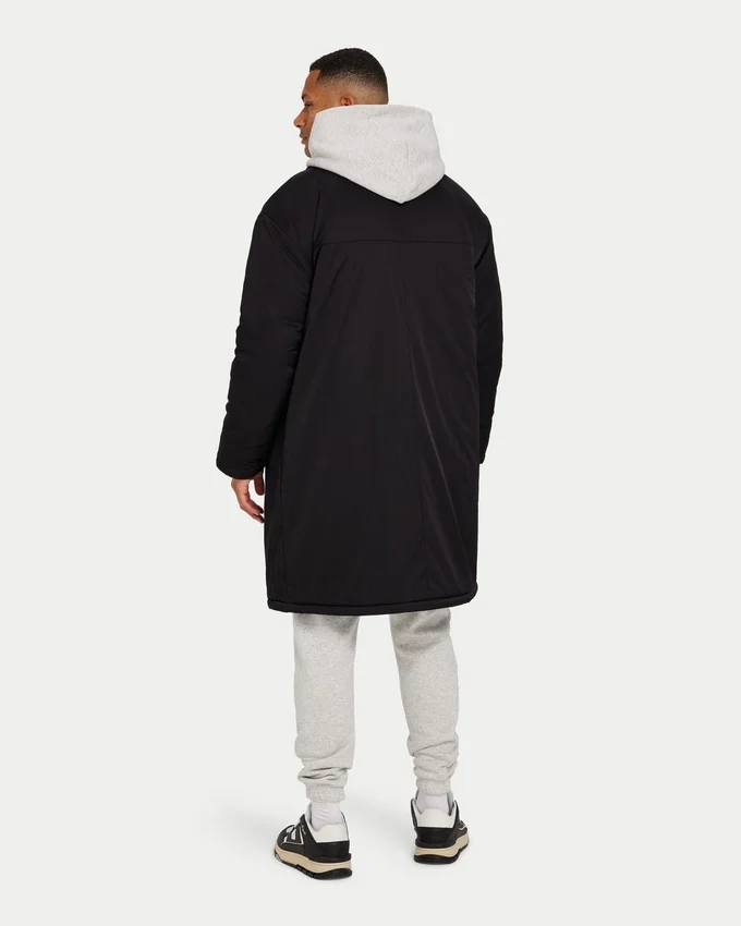 Męska kurtka typu parka – czarna Męska kurtka typu parka – czarna