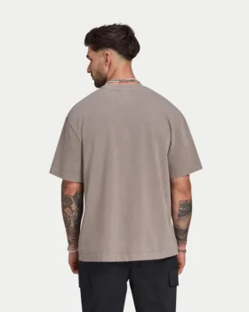 Męska Signature koszulka oversize z efektem sprania