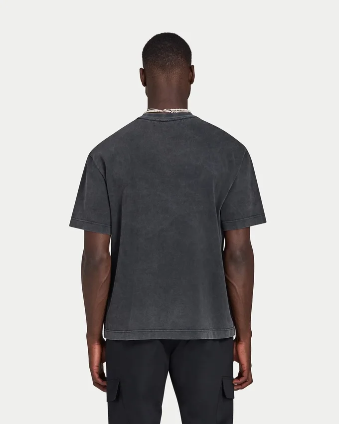 Męska Signature koszulka oversize z efektem sprania Męska Signature koszulka oversize z efektem sprania