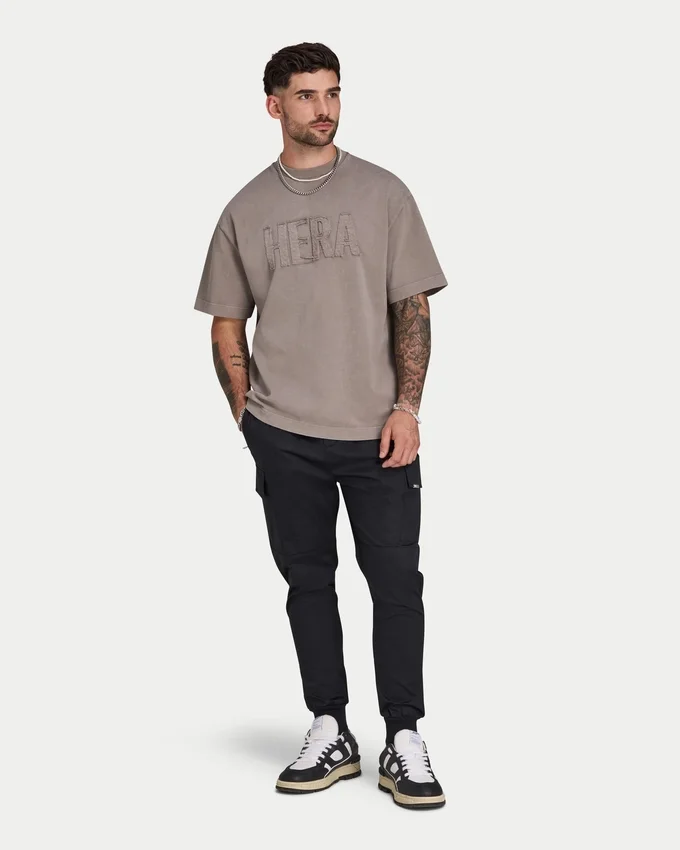 Męska Signature koszulka oversize z efektem sprania Męska Signature koszulka oversize z efektem sprania