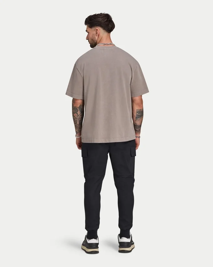 Męska Signature koszulka oversize z efektem sprania Męska Signature koszulka oversize z efektem sprania