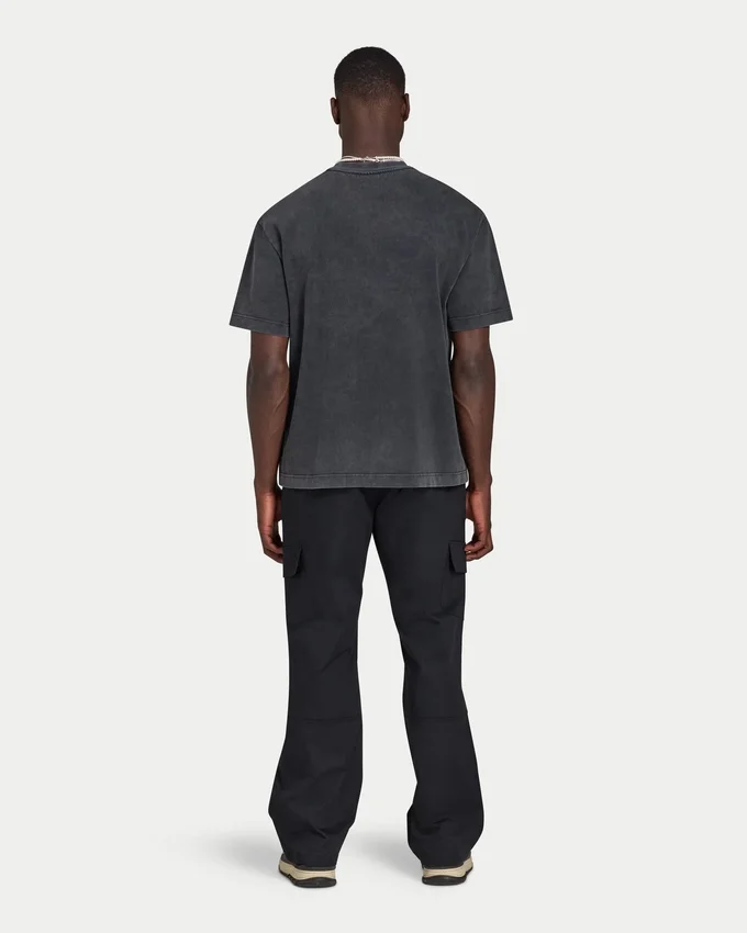 Męska Signature koszulka oversize z efektem sprania Męska Signature koszulka oversize z efektem sprania