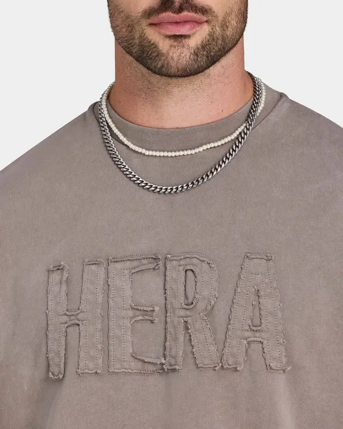Męska Signature koszulka oversize z efektem sprania Męska Signature koszulka oversize z efektem sprania