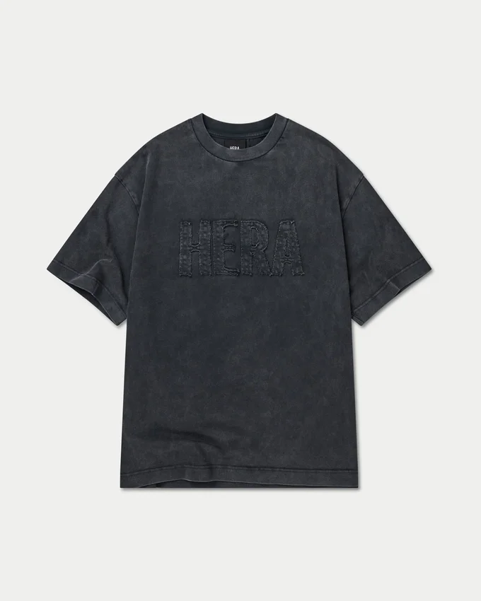 Męska Signature koszulka oversize z efektem sprania Męska Signature koszulka oversize z efektem sprania