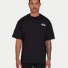 Męski T-shirt oversize – czarny Męski T-shirt oversize – czarny