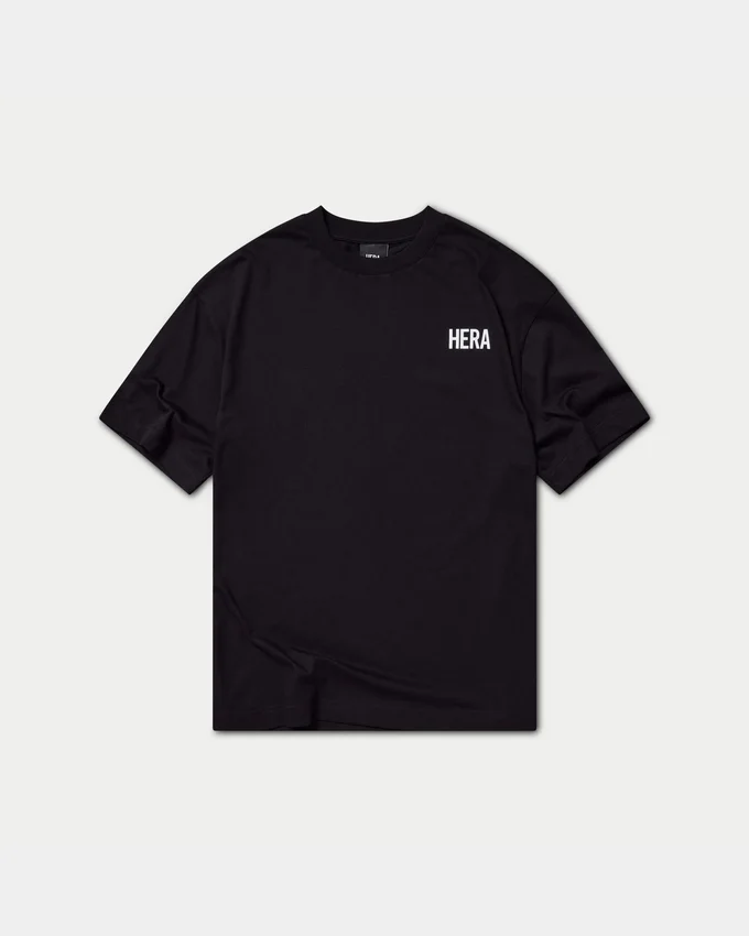 Męski T-shirt oversize – czarny Męski T-shirt oversize – czarny