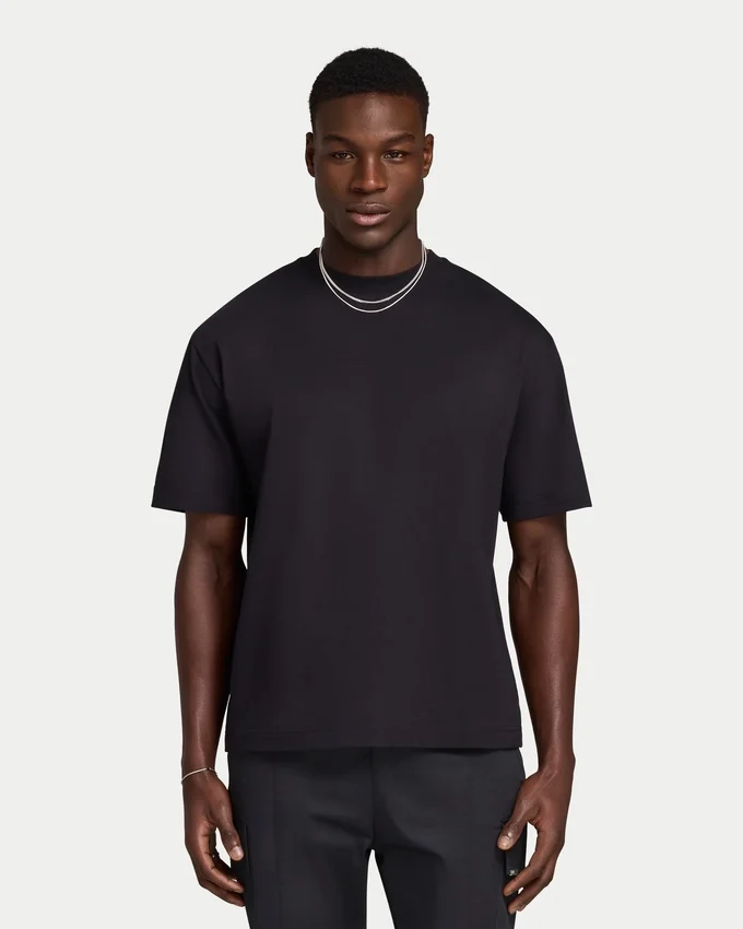 Męski T-shirt oversize w stylu wyścigowym Męski T-shirt oversize w stylu wyścigowym