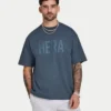 Męski T-shirt oversize z logo Męski T-shirt oversize z logo