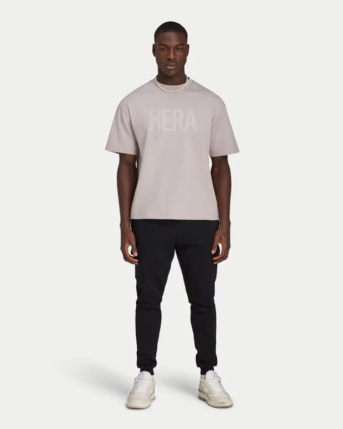 Męski T-shirt oversize z logo Męski T-shirt oversize z logo