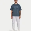 Męski T-shirt oversize z logo Męski T-shirt oversize z logo