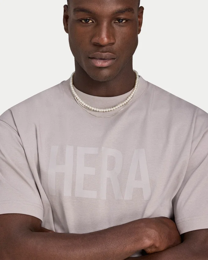 Męski T-shirt oversize z logo Męski T-shirt oversize z logo