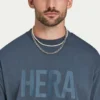 Męski T-shirt oversize z logo Męski T-shirt oversize z logo