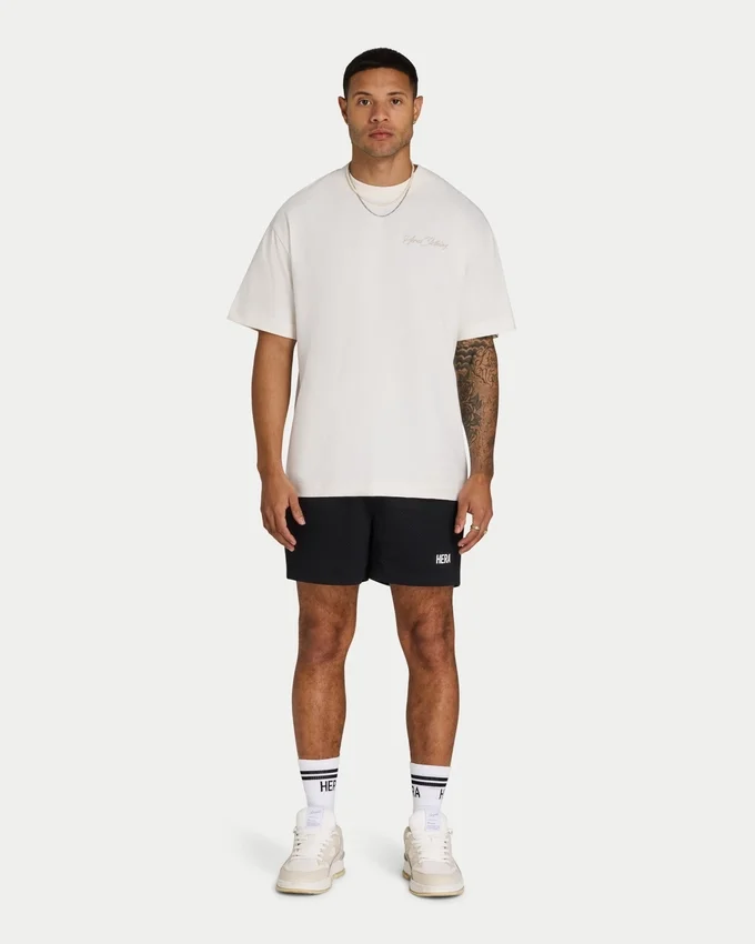 Męski T-shirt oversize z nadrukiem Męski T-shirt oversize z nadrukiem