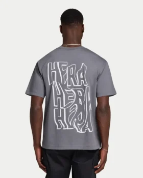 Męski T-shirt oversize z nadrukiem graffiti Męski T-shirt oversize z nadrukiem graffiti