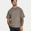 Męski T-shirt oversize z nadrukiem graffiti Męski T-shirt oversize z nadrukiem graffiti