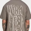 Męski T-shirt oversize z nadrukiem graffiti Męski T-shirt oversize z nadrukiem graffiti