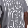Męski T-shirt oversize z nadrukiem graffiti Męski T-shirt oversize z nadrukiem graffiti