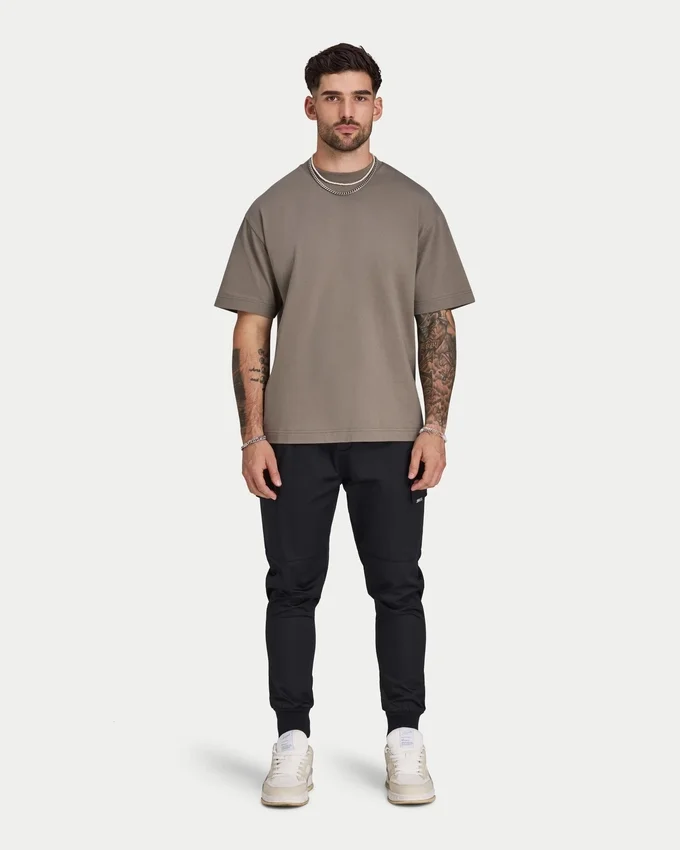 Męski T-shirt oversize z nadrukiem graffiti Męski T-shirt oversize z nadrukiem graffiti