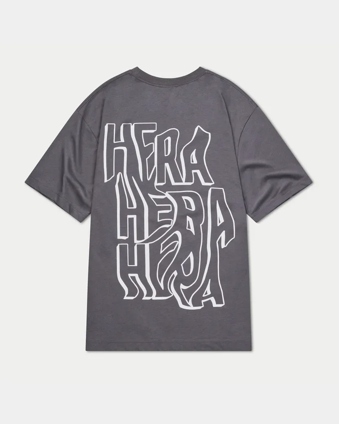 Męski T-shirt oversize z nadrukiem graffiti Męski T-shirt oversize z nadrukiem graffiti