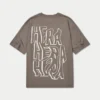 Męski T-shirt oversize z nadrukiem graffiti Męski T-shirt oversize z nadrukiem graffiti