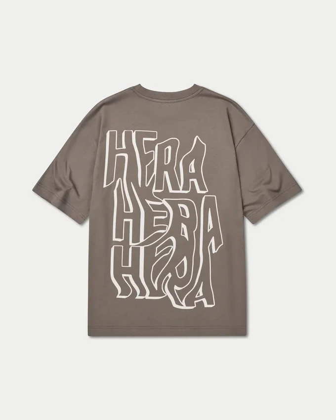 Męski T-shirt oversize z nadrukiem graffiti Męski T-shirt oversize z nadrukiem graffiti
