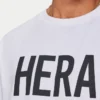 Męski T-shirt z nadrukiem „Label” – biały Męski T-shirt z nadrukiem „Label” – biały