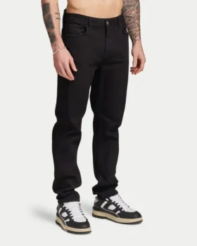 Męskie Denim o luźnym kroju – czarne