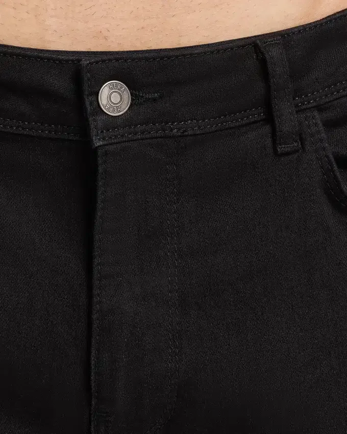 Męskie Denim o luźnym kroju – czarne Męskie Denim o luźnym kroju – czarne
