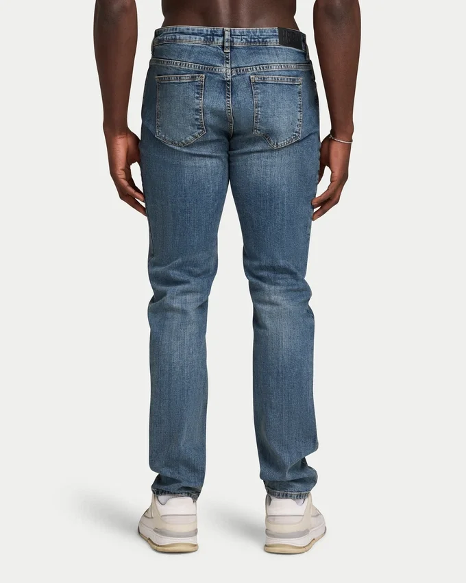 Męskie Denim o luźnym kroju – średnie wybarwienie Męskie Denim o luźnym kroju – średnie wybarwienie