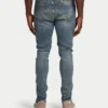 Męskie dżinsy o kroju slim fit – kolor blue sand Męskie dżinsy o kroju slim fit – kolor blue sand
