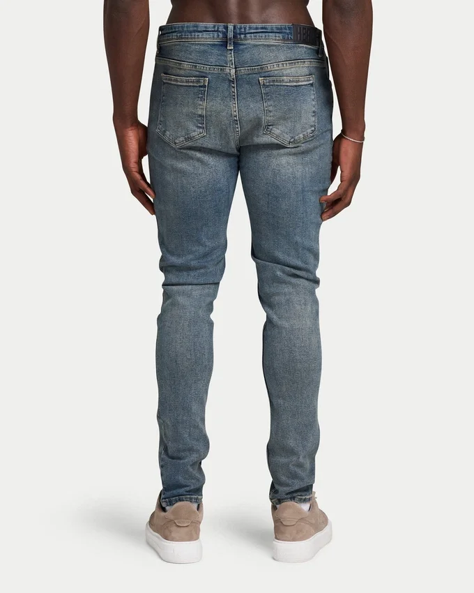 Męskie dżinsy o kroju slim fit – kolor blue sand Męskie dżinsy o kroju slim fit – kolor blue sand