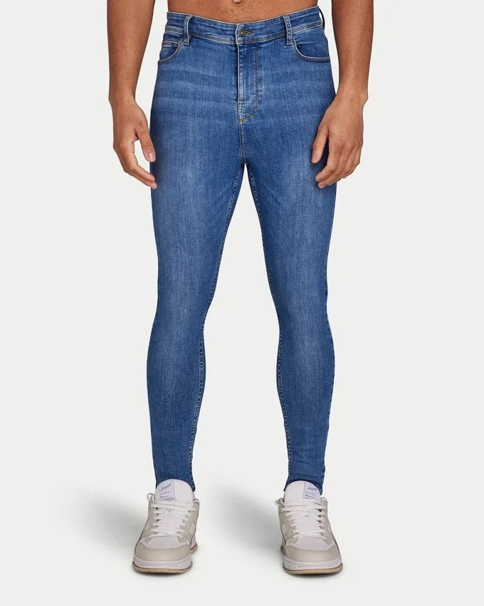 Męskie dżinsy Spray-On – średni niebieski Męskie dżinsy Spray-On – średni niebieski