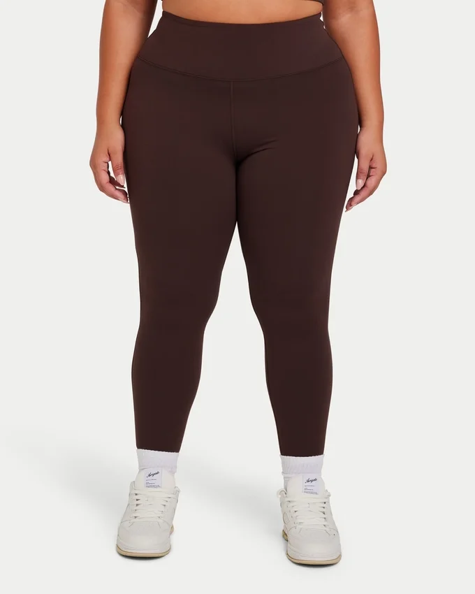 Niezbędne legginsy damskie – kolor brązowy łupkowy Niezbędne legginsy damskie – kolor brązowy łupkowy