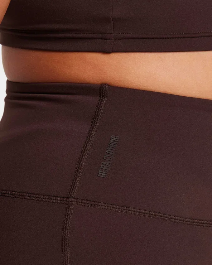 Niezbędne legginsy damskie – kolor brązowy łupkowy Niezbędne legginsy damskie – kolor brązowy łupkowy