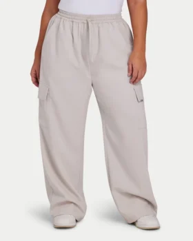 Spodnie cargo damskie | Studio Cargo Pant – kolor kamienny
