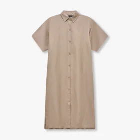 Sukienka koszulowa z mieszanki lnu z serii Rewear – kolor marsh grey Sukienka koszulowa z mieszanki lnu z serii Rewear – kolor marsh grey